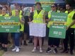 Warehouse workers have been on strike against Woolworths for 13 days. (Melissa Meehan/AAP PHOTOS)