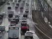 Flooding on part of a major Perth freeway has caused traffic chaos on Tuesday morning.