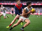 While brother Nick was well tagged, Josh Daicos was best-afield as Collingwood edged Melbourne. (Joel Carrett/AAP PHOTOS)